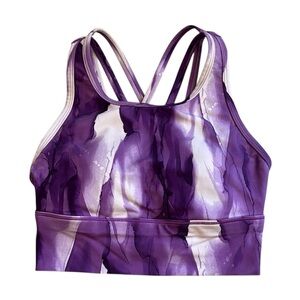 Carrie Underwood CALIA Shades of Purple & White Sports Bra